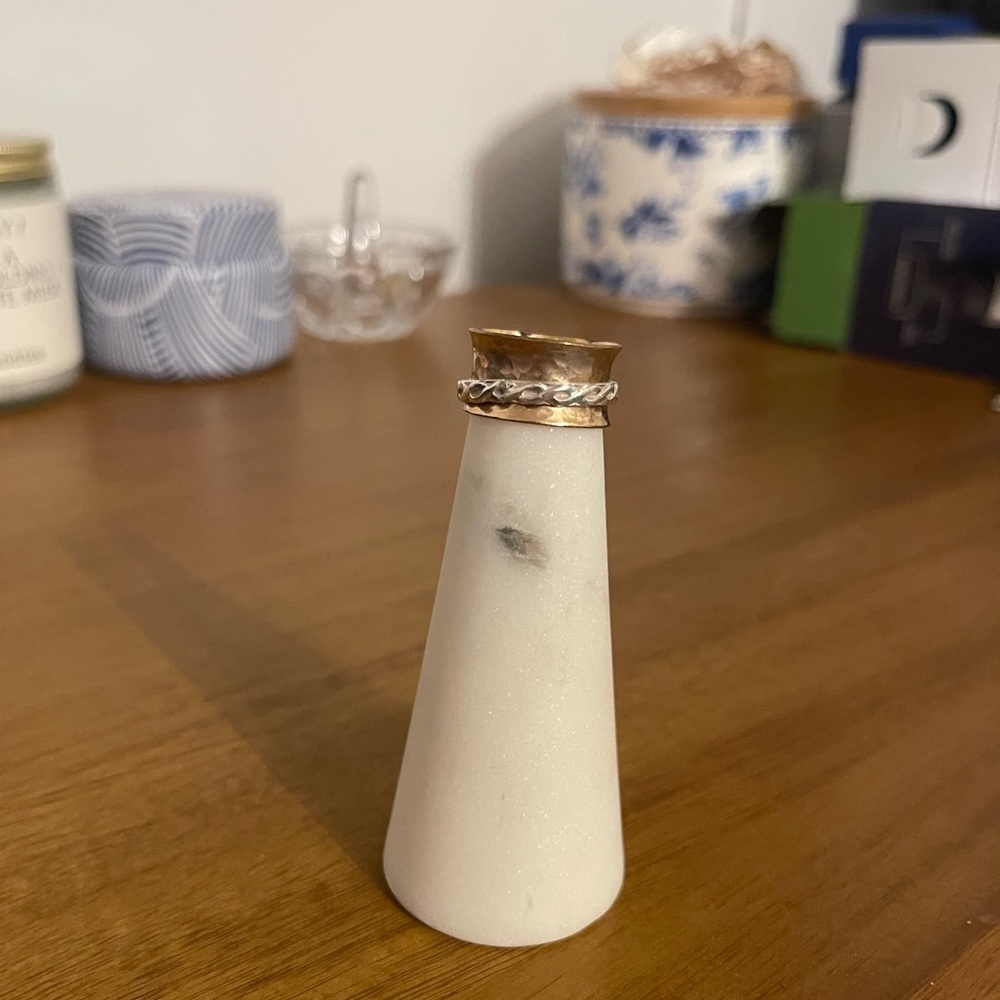 Gold and silver ring